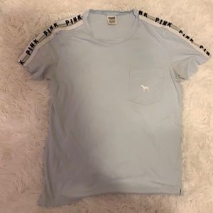 PINK shirt-sleeve T-shirt